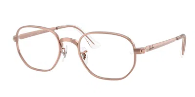 Ray Ban Rx6559 Hexagonal Max 2943 Men's Glasses Brown Size 52 - Blue Light Block Available In Copper