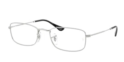 Ray Ban Rx6647 2501 Occhiali Da Vista Argentati Per Uomo (solo Montatura) In Silver