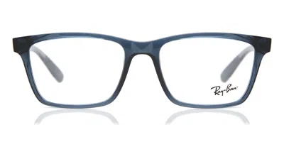 Ray Ban Rx7025 Men's Glasses, Blue, Size 53 In Metallic