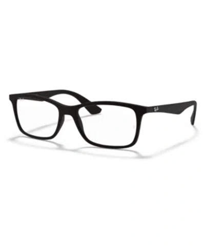 Ray Ban Ray-ban Rx7047 Unisex Square Eyeglasses In Matte Blac