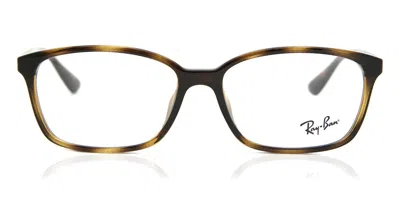 Ray Ban Rx7094d Asian Fit Men's Glasses, Tortoiseshell, Size 55 In Multi