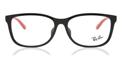 Ray Ban Rx7124d Asian Fit Men's Glasses, Black, Size 56