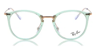 Ray Ban Rx7140 8337 Women's Glasses Green Size 51 - Blue Light Block Available
