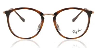 Ray Ban Rx7140 Women's Glasses, Tortoiseshell, Size 49 In Brown