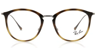 Ray Ban Rx7140 Women's Glasses, Tortoiseshell, Size 49 In Brown