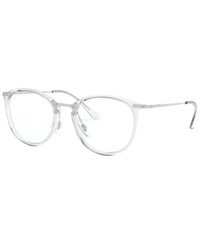 Ray Ban Rx7140 Women's Square Eyeglasses In Red