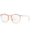 Ray Ban Rx7140 Women's Square Eyeglasses In Trasparent Light Brown