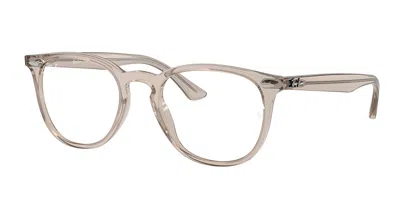 Ray Ban Rx7159 8449 Occhiali Da Vista Marroni Per Uomo (solo Montatura) In White