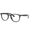 Ray Ban Rb7159 Eyeglasses Black On Transparent Frame Clear Lenses Polarized 50-20 In Shiny Blac