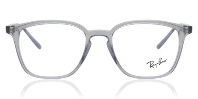 Ray Ban Rx7185 8235 Men's Glasses Blue Size 50 - Blue Light Block Available In Gray