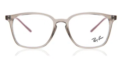 Ray Ban Rx7185 8083 Occhiali Da Vista Chiari Per Uomo (solo Montatura) In Gray