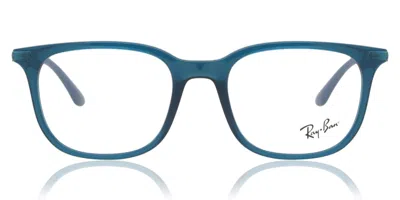 Ray Ban Rx7211 Men's Glasses, Green, Size 50 In Blue