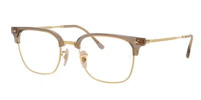 Ray Ban Rx7216 New Clubmaster 8471 Occhiali Da Vista Marroni Per Uomo (solo Montatura) In Brown