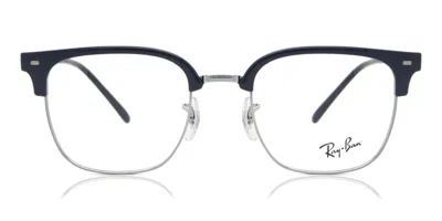 Ray Ban Rx7216 New Clubmaster Men's Glasses, Blue, Size 49 In Black