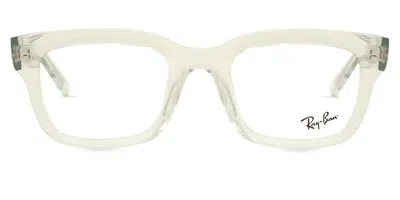 Ray Ban Rx7217f Chad Asian Fit Men's Glasses, Clear, Size 54 In Metallic
