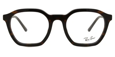 Ray Ban Rx7238f Alice Asian Fit Men's Glasses, , Size 52 In Black
