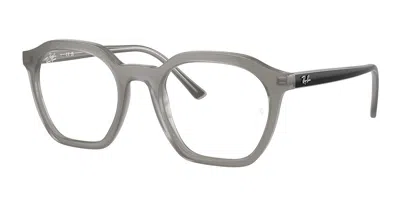 Ray Ban Rx7238f Alice Asian Fit Men's Glasses, , Size 52 In Gray