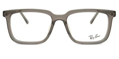 Ray Ban Rx7239f Alain Asian Fit Men's Glasses, Clear, Size 54 In Brown