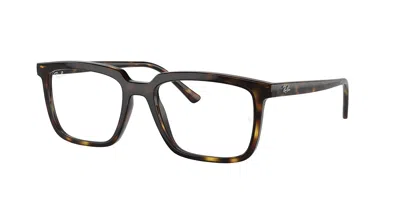 Ray Ban Rx7239f Alain Asian Fit 2012 Men's Glasses Tortoiseshell Size 54 - Blue Light Block Available In Brown