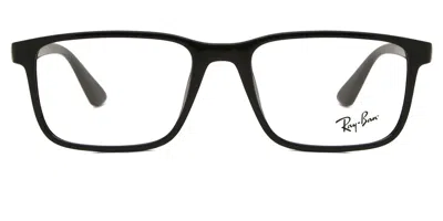 Ray Ban Rx7241d Asian Fit Men's Glasses, Black, Size 55
