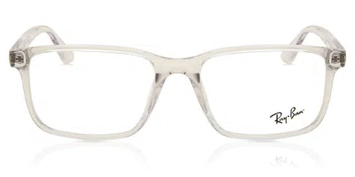 Ray Ban Rx7241d Asian Fit Men's Glasses, Clear, Size 55 In Transparent