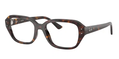 Ray Ban Rx7258f Shea Vestibilità Orientale 8320 Occhiali Da Vista Tartarugatishell Per Uomo (solo Montatura) In Brown