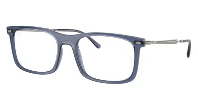 Ray Ban Rx7260f Asian Fit 8462 Men's Glasses Blue Size 54 - Blue Light Block Available In Gray