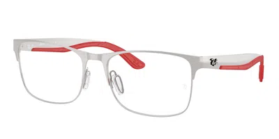 Ray Ban Rx7550 3219 Occhiali Da Vista Argentati Per Uomo (solo Montatura) In Silver