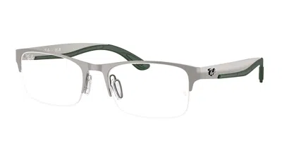 Ray Ban Rx7551 3221 Occhiali Da Vista Gunmetal Per Uomo (solo Montatura) In Gray