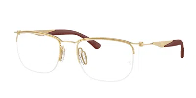 Ray Ban Rx7552 3211 Occhiali Da Vista Oro Per Uomo (solo Montatura) In Gold