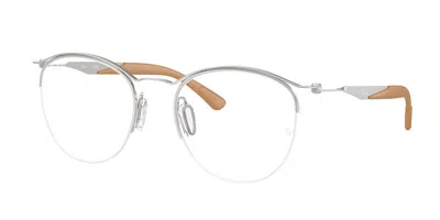 Ray Ban Rx7553 3216 Occhiali Da Vista Argentati Per Uomo (solo Montatura) In Silver