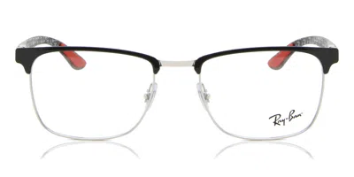 Ray Ban Rx8421 Men's Glasses, Black, Size 52 In Multi