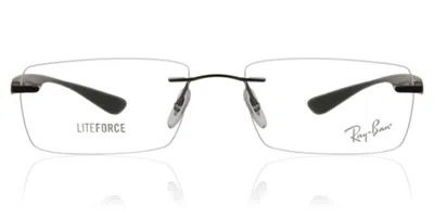 Ray Ban Rx8724 Men's Glasses, Grey, Size 56 In Transparent