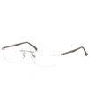 Ray Ban Ray-ban Rx8725 Unisex Rectangle Eyeglasses In Brown