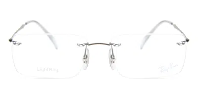 Ray Ban Rx8755 1000 Men's Glasses Grey Size 54 - Blue Light Block Available In Gray