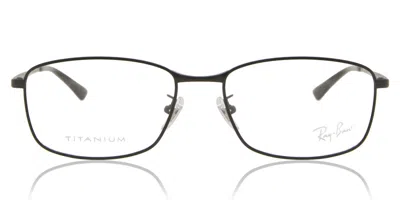 Ray Ban Rx8775d Asian Fit Men's Glasses, Black, Size 56