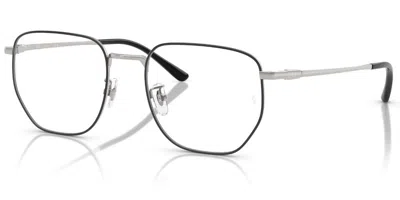 Ray Ban Rx8776d Asian Fit Men's Glasses, Black, Size 53 In Gray