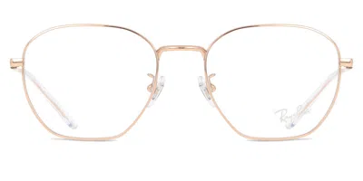 Ray Ban Rx8777d Asian Fit Men's Glasses, Gold, Size 53