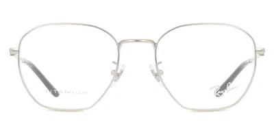 Ray Ban Rx8777d Asian Fit Men's Glasses, Silver, Size 53 In Gray