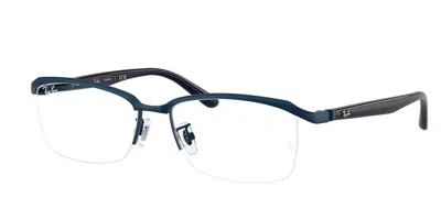 Ray Ban Rx8779d Vestibilità Orientale 1242 Occhiali Da Vista Blu Per Uomo (solo Montatura) In Blue