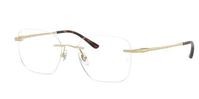 Ray Ban Rx8783d Vestibilità Orientale 1251 Occhiali Da Vista Oro Per Uomo (solo Montatura) In Gold