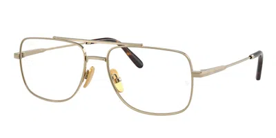 Ray Ban Rx8797 William Titanium Men's Glasses, Gold, Size 58