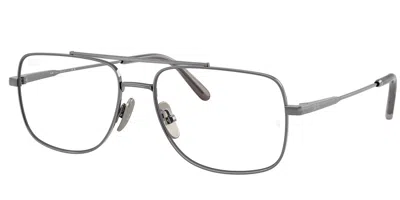 Ray Ban Rx8797 William Titanium Men's Glasses, Gunmetal, Size 56 In Silver
