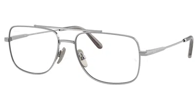 Ray Ban Rx8797 William Titanium Men's Glasses, Silver, Size 56