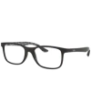 Ray Ban Rx8903 Men's Square Eyeglasses In Matte Blac
