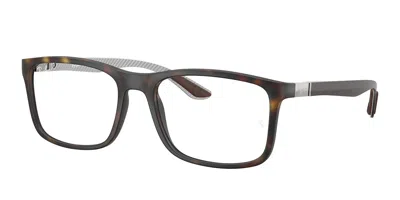 Ray Ban Rx8908 5200 Occhiali Da Vista Tartarugatishell Per Uomo (solo Montatura) In Brown