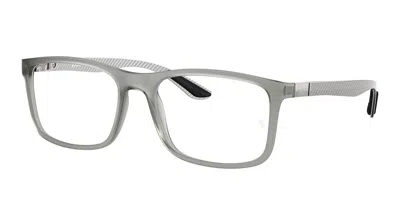 Ray Ban Rx8908 5244 Occhiali Da Vista Chiari Per Uomo (solo Montatura) In Gray