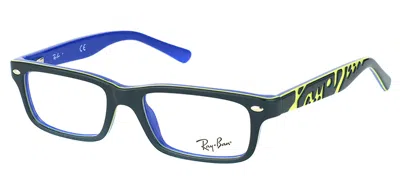 Ray Ban Ry 1535 3600 48mm Childrens Rectangle Eyeglasses 48mm In Gray