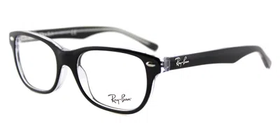 Ray Ban Ry 1555 3529 48mm Childrens Rectangle Eyeglasses 48mm In Black