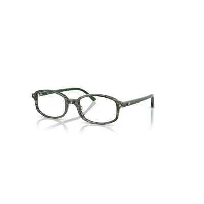 Ray Ban Sam Optics Eyeglasses Transparent Green Frame Clear Lenses Polarized 52-19 In Transparent Grün